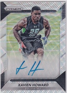 2016 Panini Prizm Football Silver Blue Wave #RA-ZHW Xavien Howard /149 RC AUTO