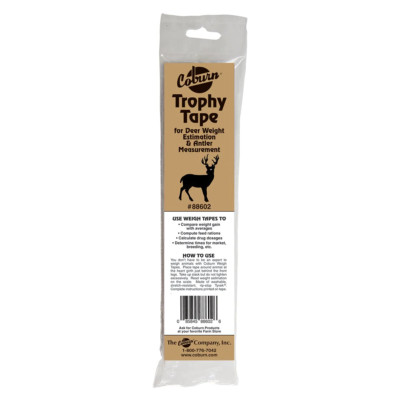 New! Coburn TROPHY DEER WEIGH TAPE Antler spread Live Dressed & Edible weights
