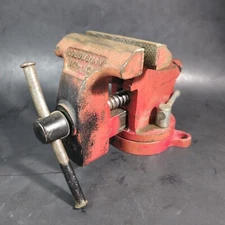 Columbian No 63-3 Swivel Bench Vise 3-1/2'' M2 Jaws & Anvil Made US Vintage Tool