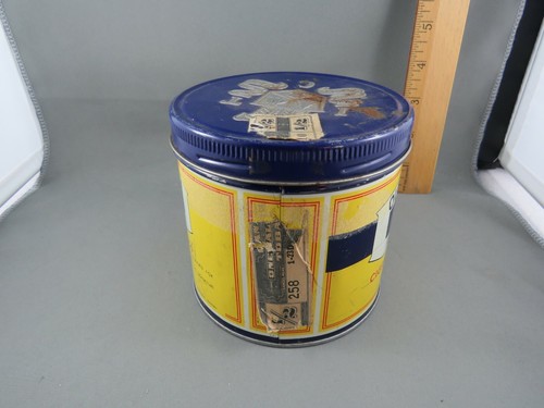 VINTAGE Old Virginia Fine Cut Cigarette TOBACCO TIN CAN - Picture 4 of 7