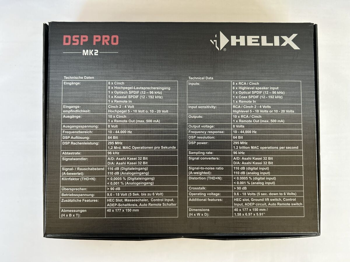 Helix DSP PRO MK2 Director 10 Channel Car Digital Signal Helix DSP PRO MK2 Director 10 Channel Car Digital Signal