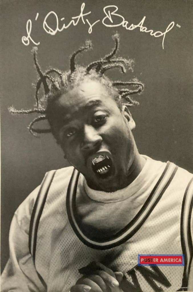 Ol' Dirty Bastard Black & White Poster 24 X 36 Wu Tang Clan Ol' Dirty Bastard Black & White Poster 24 X 36 Wu Tang Clan