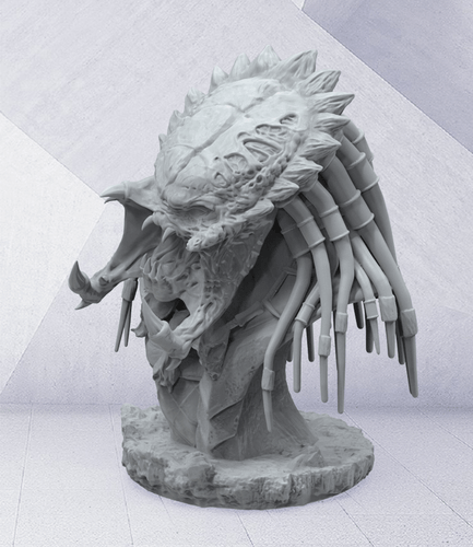 Predator Bust 3D Highfine Unpainted Figure Model GK Blank Kit New Toy In Stock - Picture 3 of 11