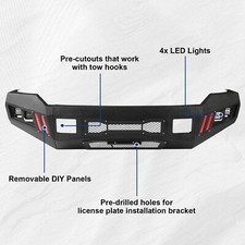Fits Ford F250 F350 Heavy Duty 2011-2015 2016 Offroad Front Bumper W Led Light