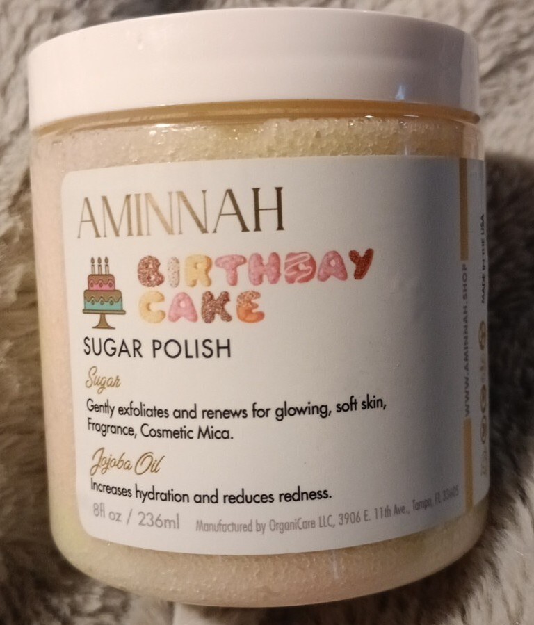 Aminnah AMNH Birthday Cake Sugar Polish 8oz eBay