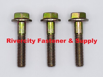 (25) M6-1.0x30 Hex Flange Bolts Grade 10.9 DIN 6921 M6x1.0x30 Screws ZY