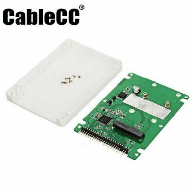 Cablecc mSATA mini PCI-E SATA SSD to 2.5 inch IDE 44pin Notebook Laptop HDD SATA