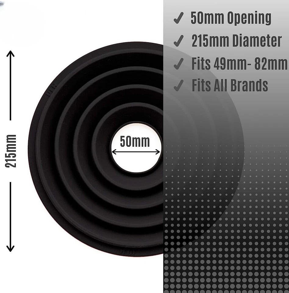 Camera Lens Anti Reflection Lens Hood Skirt Antireflection Universal for 49-82mm - Image 3 of 4