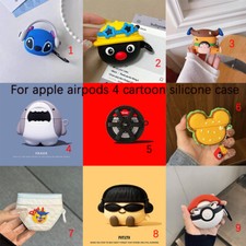 Silicone 3D Cartoon Earphone Case For Airpods 4 pro2 Shockproof Protective Case