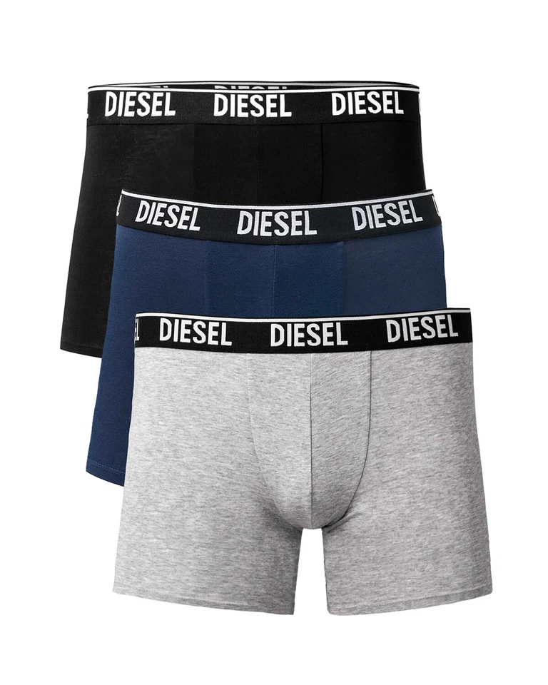 Diesel - (3-Pack) Мужские длинные эластичные боксерские шорты сундуки - UMBX SEBASTIAN - Изображение 3 из 3