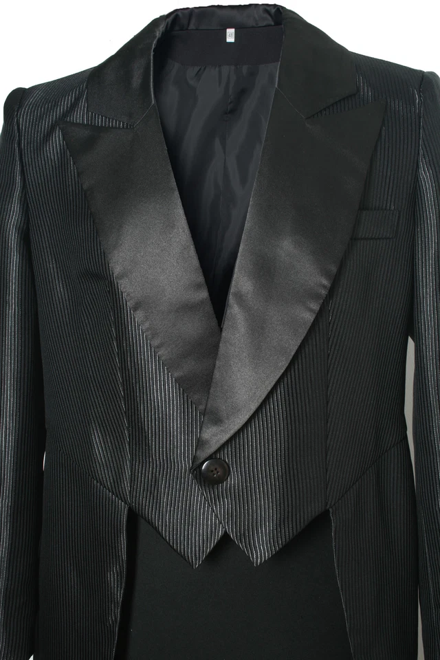 Habit de Cérémonie Homme Costume Carnaval Redingote Fait à la Main Gr. 46-66 - Photo 2/3