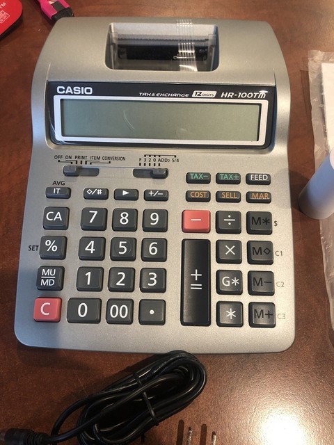casio bill printing printer calculator