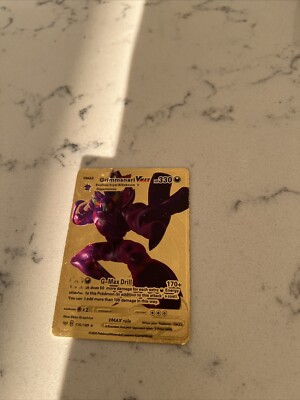 Pokemon Grimmsnarl VMAX Gold Foil Custom Card HP 330 Gigantamax