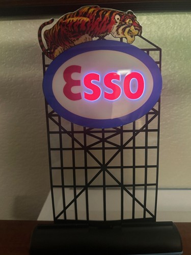 ESSO TIGER - ANIMATED NEON BILLBOARD SIGN HO Scale - PLUG-N-PLAY - DISPLAY OOP - Picture 3 of 15