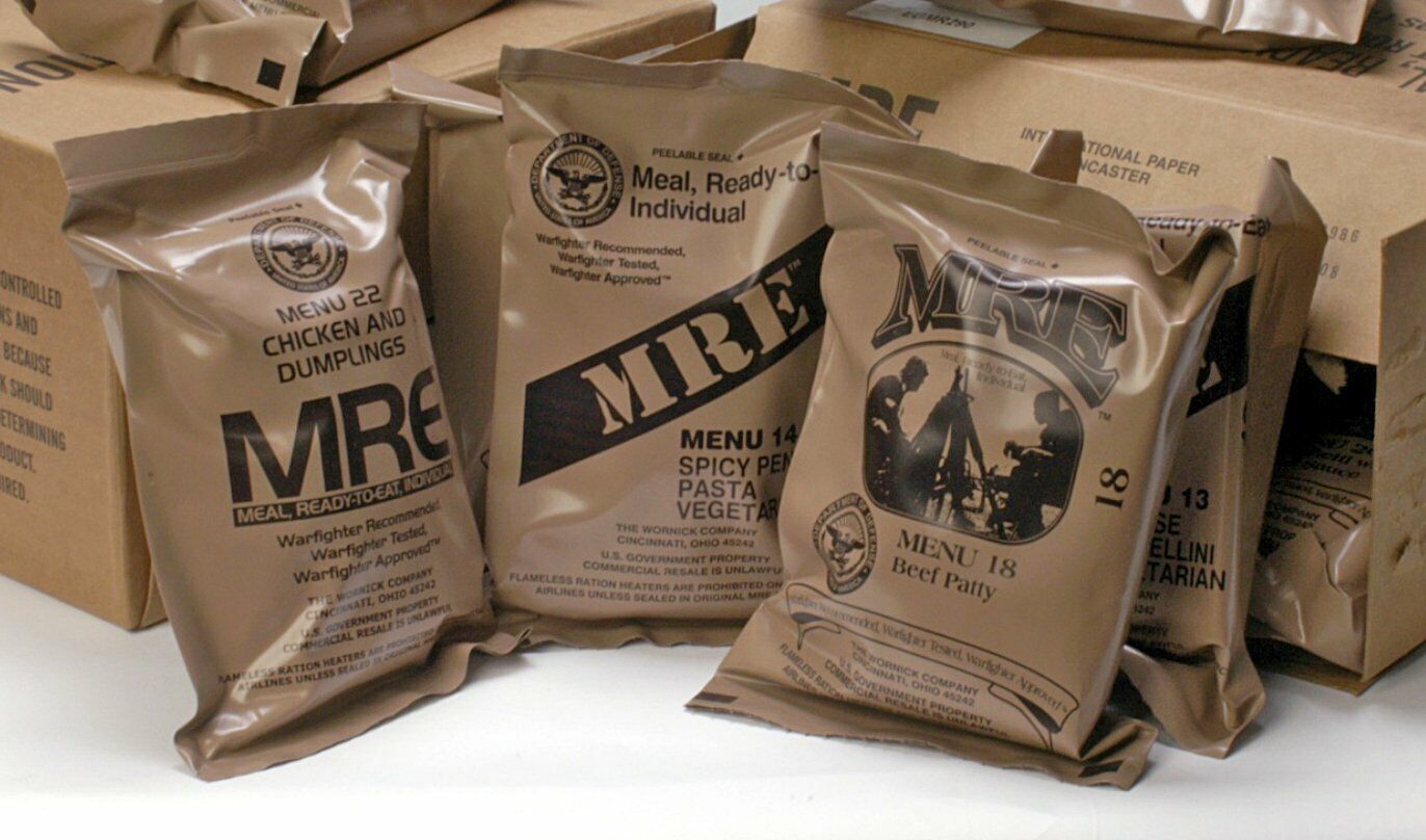 MRE U.S. MILITARY Case A/B 4 Random Draw - MEALS READY TO EAT