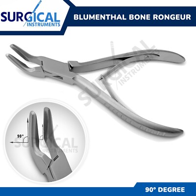 Blumenthal Bone Rongeur 90 Degree 6'' Surgical Dental Instruments German Grade