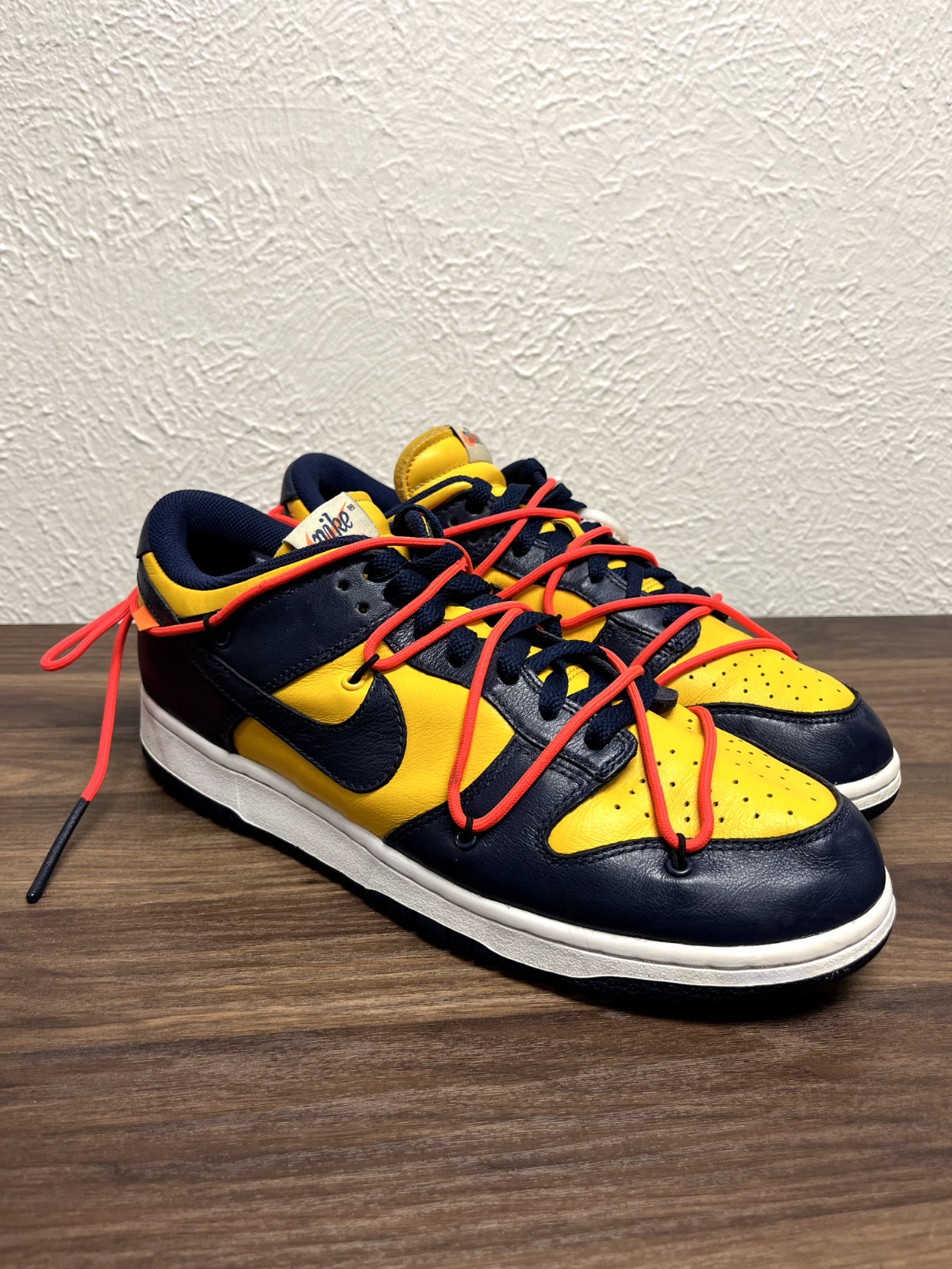 OFF WHITE X NIKE Taglia 11 Nike Dunk Low x OFF WHITE University G 2019 (usate)