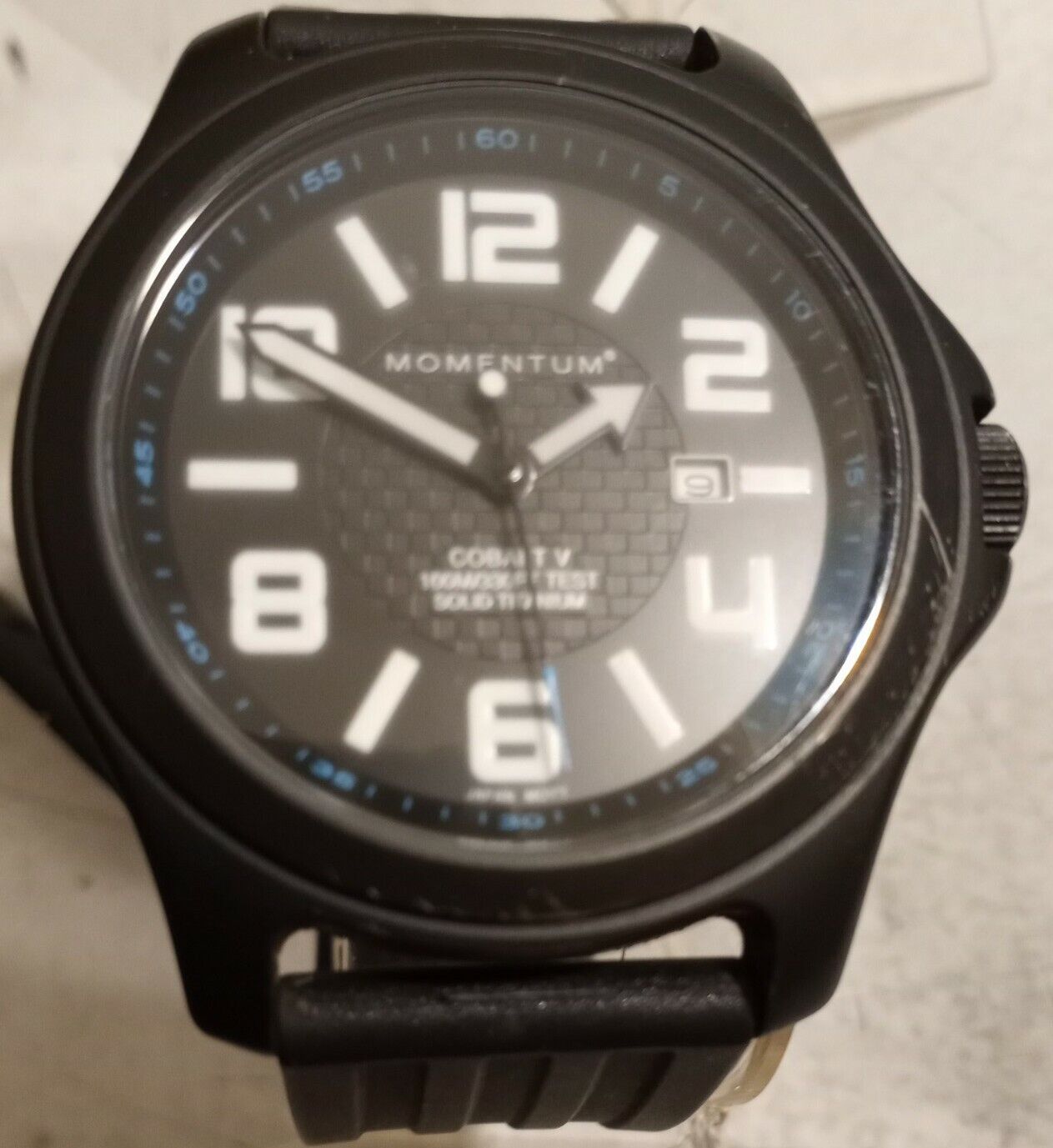  Momentum Cobalt V Titanium Watch with Natural Rubber Strap