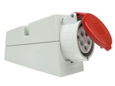 CEE Starkstrom Wandsteckdose 5-polig 6h 400V / 16A  IP44 as - Schwabe 60430