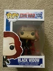 Funko POP Rare! Vaulted MARVEL CAPTAIN AMERICA CIVL WAR - BLACK WIDOW #132