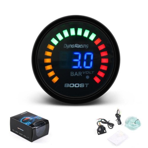2"52mm Turbo Boost Pressure Gauge Digital Analog 20 LED -1-3Bar 12V Car Meter - Picture 2 of 11