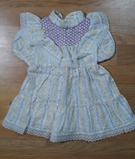 Vintage Toddler Time JC Penney Size 2 Girls Purple Floral and Lace Dress Union