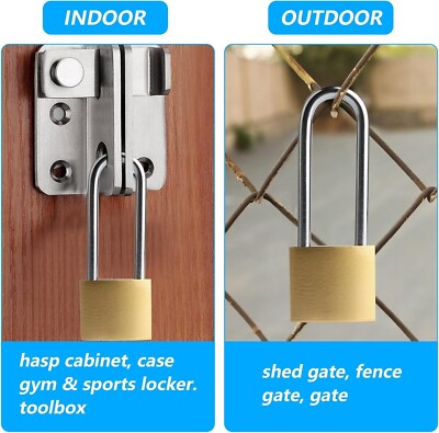AST Combination Padlock 2-Pack | 4-Digit Resettable Code Locks | School Gym Locker Security Lock