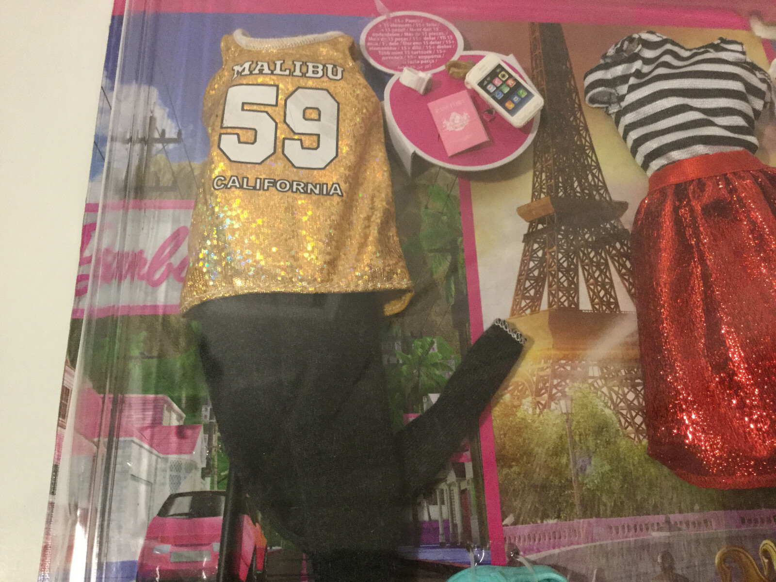 barbie pink passport travel fashions & accessories