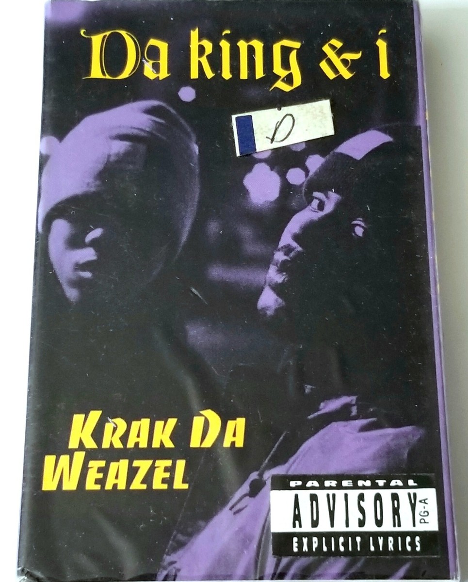 DA KING & I SEALED KRAK DA WEASEL RAP TAPE CASSETTE 93' ROWDY