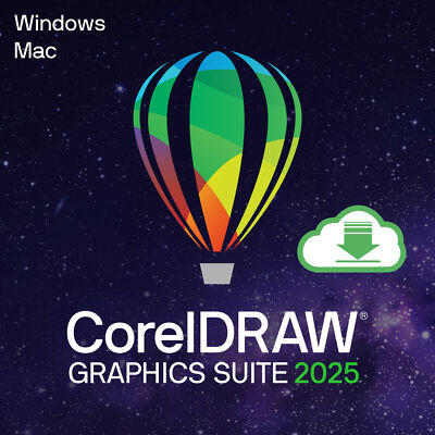 CorelDRAW Graphics Suite 365 (2025) Win/Mac *1-Jahr / 1-PC* DE / ML  ESD / KEY