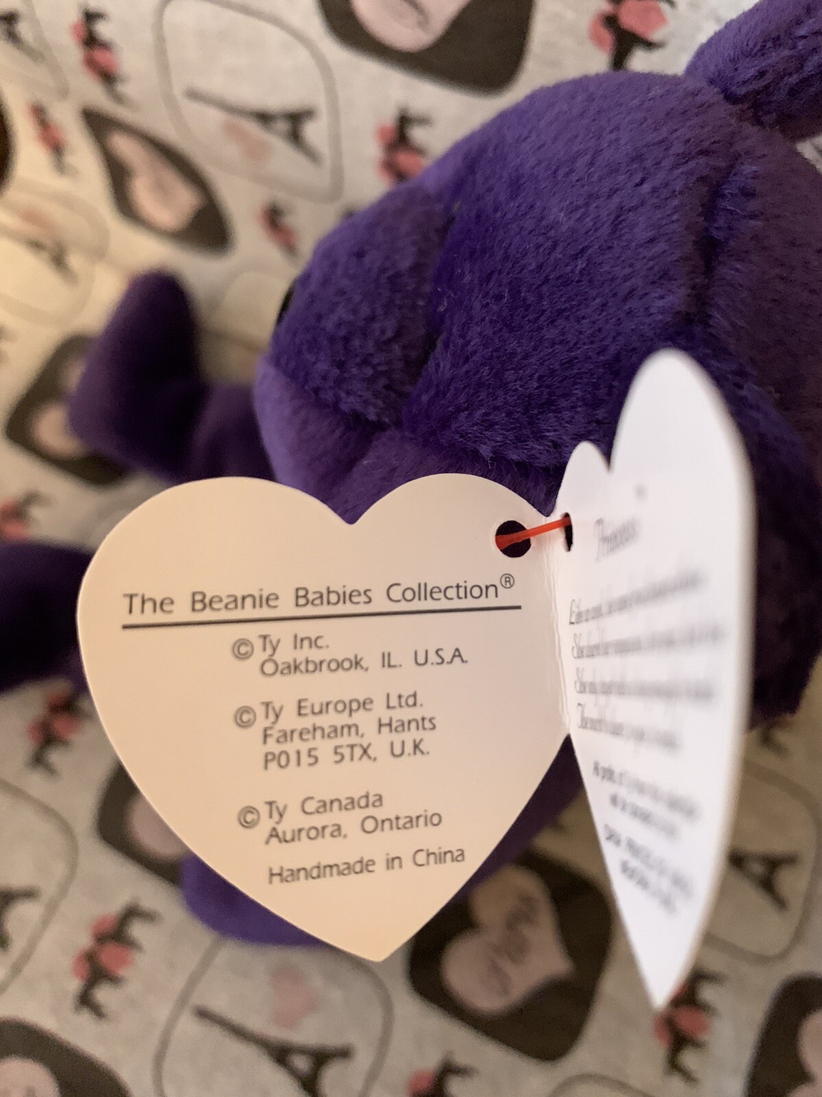 Original Princess Diana Ty Beanie Baby 1997 White Rose