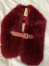 Kunstfell Kunstpelz Kragen Stola Von James Lakeland Weinrot 
