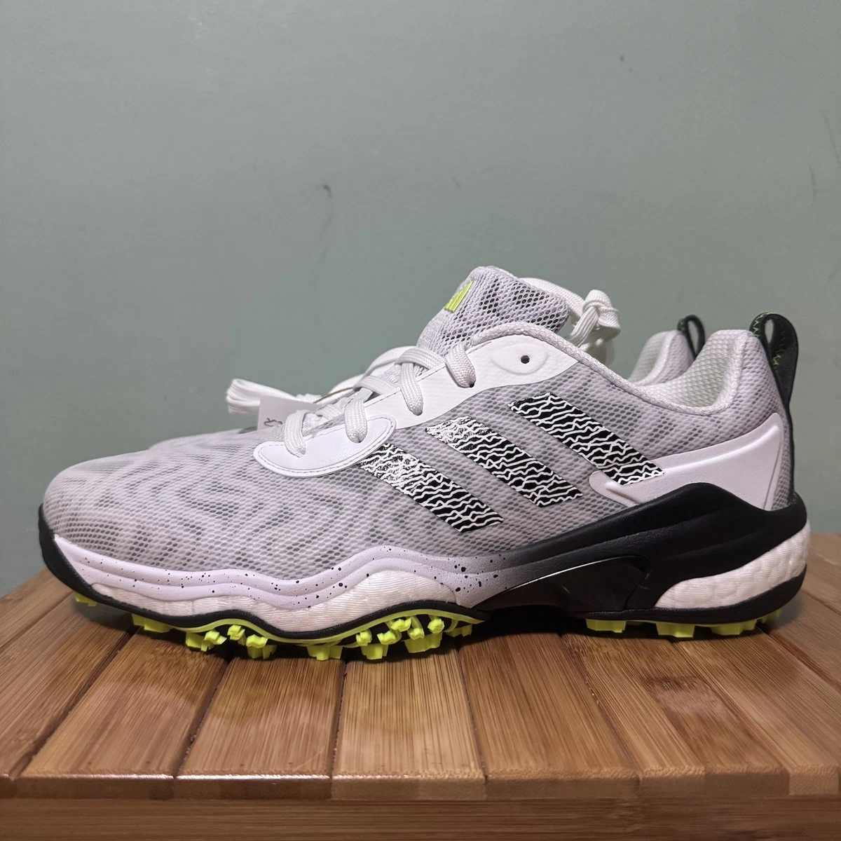 Adidas Golf Shoes Code Chaos 25 IF3268 White/Black/Lemon Size 10.5 Mens Adidas Golf Shoes Code Chaos 25 IF3268 | Mercari main image 3