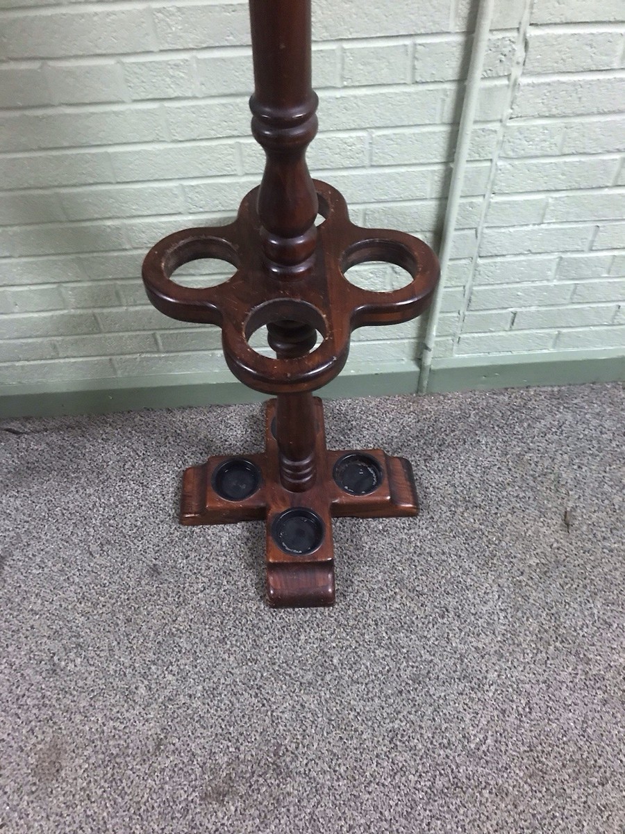 VTG ETHAN ALLEN ANTIQUES PINE OLD TAVERN LINE HALL TREE UMBRELLA