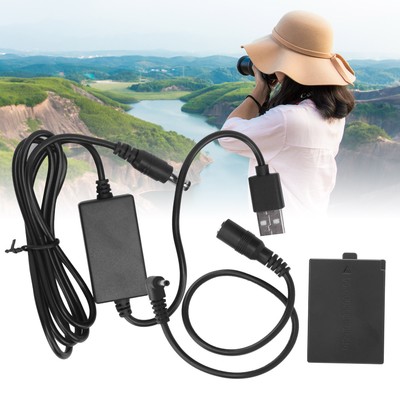 LPE10 Dummy Battery DC Coupler Power Adapter With USB Drive Cable For Hot