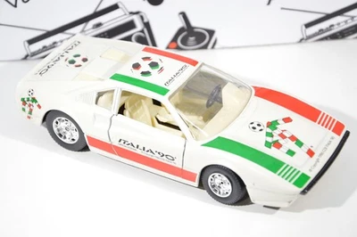 Ferrari 308 GTB Italia 90 Bburago 1:24 Voiture Die Cast Presse Fonde Blanche - Photo 1/4