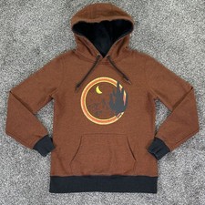 Hooey Marfa Heather Hoody Womens Medium Brown Rust Pullover Western Warm Casual