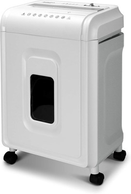 High-Security 8-Sheet Micro-Cut Paper, CD/DVD and Credit Card Shredder, White/Gr