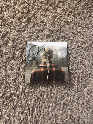Taylor Swift Signed evermore  CD Insert With Heart REPRINT
