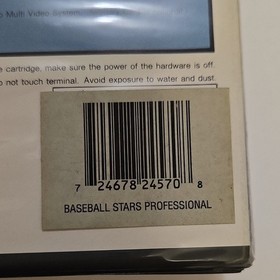 SNK Baseball Stars Professional Neo Geo AES 1990 NTSC-U/C