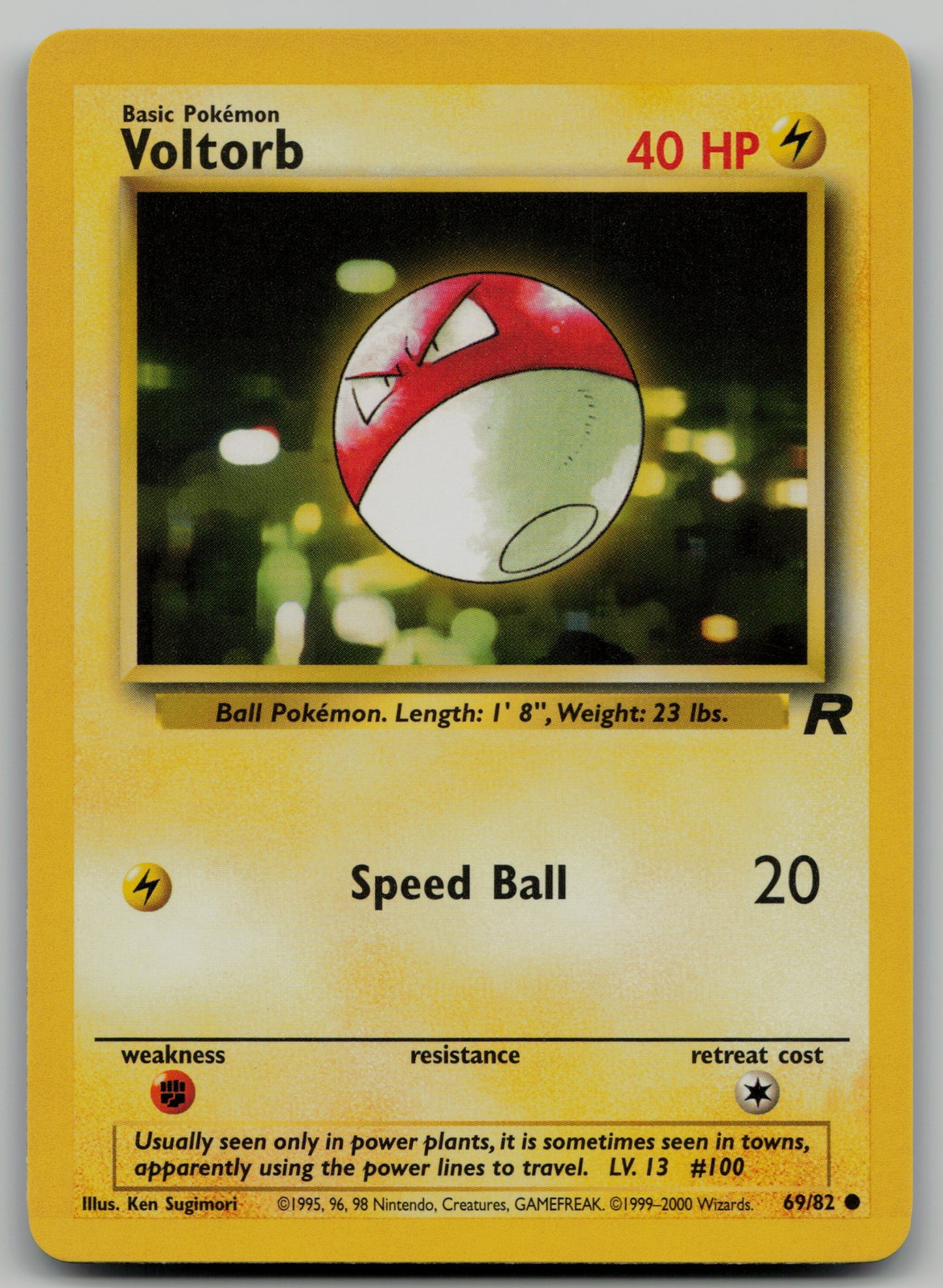 Voltorb Common Team Rocket 69/82 NM
