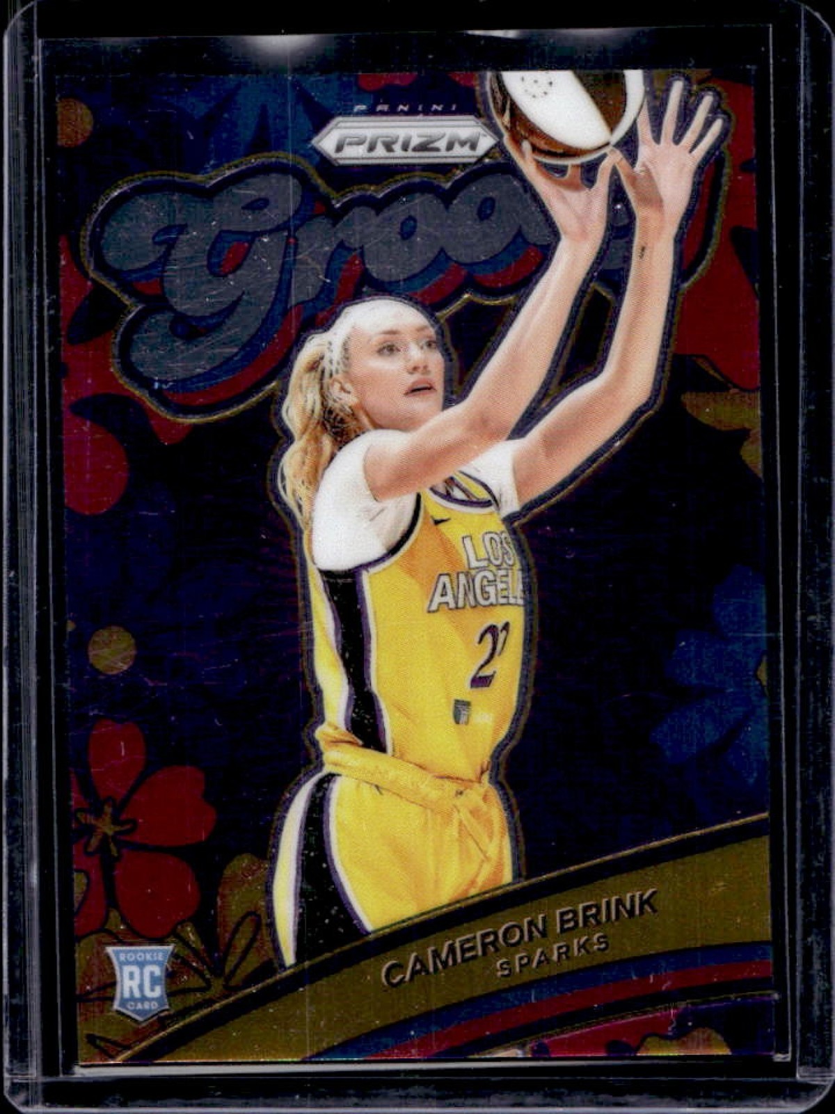 2024 Panini WNBA Prizm Cameron Brink Groovy RC Rookie #7 Sparks