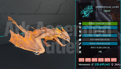 Lightning Wyvern Top Stats PvE - ARK Survival Ascended ASA - PC/XBOX/PS5 - 3