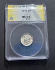 1923 P, Mercury Dime, ANACS Certified , MS 63, FullBands, Ships Only US Address