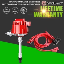 HEI Distributor for Chevy Small Big Block w/ Spark Plug Wires Ignition Combo Kit