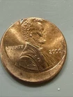 Mint Error  2000 Lincoln Zinc Memorial Cent Penny Struck Off Center Strike #348