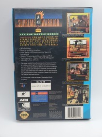 SUPREME WARRIOR Sega CD 2 Discs w/ Box + Manual