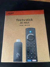 AMAZON FIRE TV Stick 4K MAX, Wi-Fi 6E, 2.0 GHz, 16GB/ALEXA Voice Remote