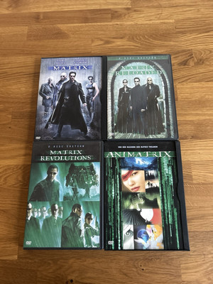 Matrix Set 1-3 + Animatrix DVD Set Matrix + Reloaded + Revoultion + Animatrix