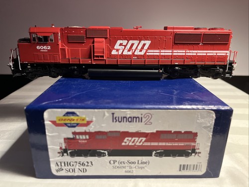 Escala HO Athearn Genesis CP (línea ex-Soo) SD60M “Tri-Clops” #6062 DCC/Sonido | Condition: Used